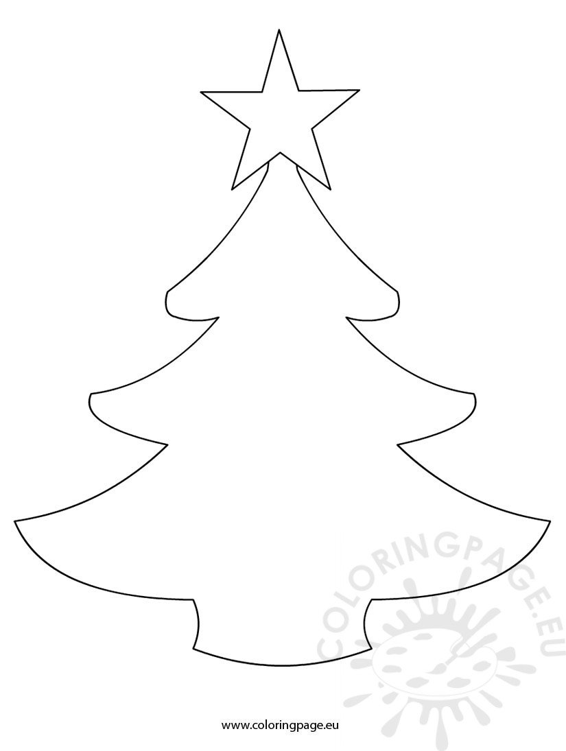 Simple Christmas Tree Template Free Download