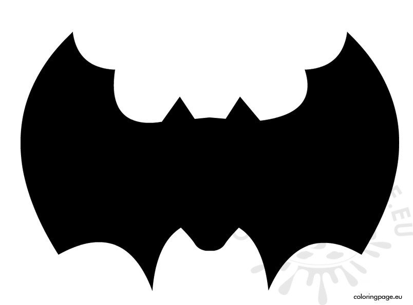 Bat template to cut out – Coloring Page