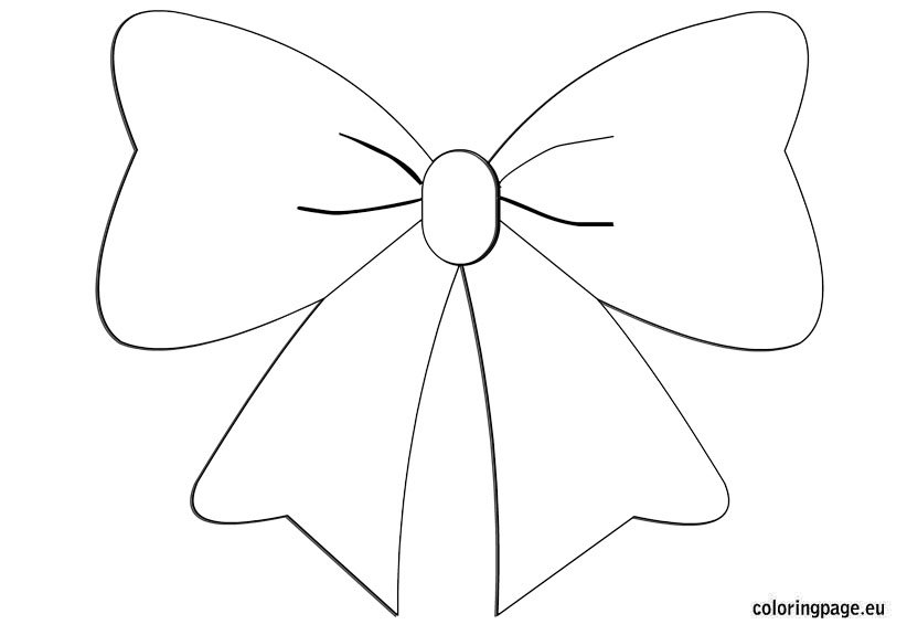 Bow coloring – Coloring Page