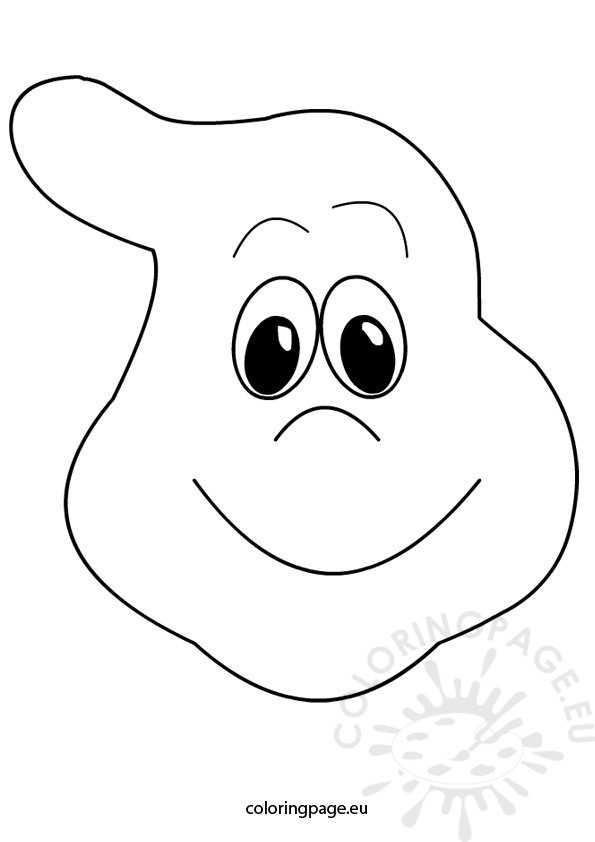 Ghost face – Coloring Page