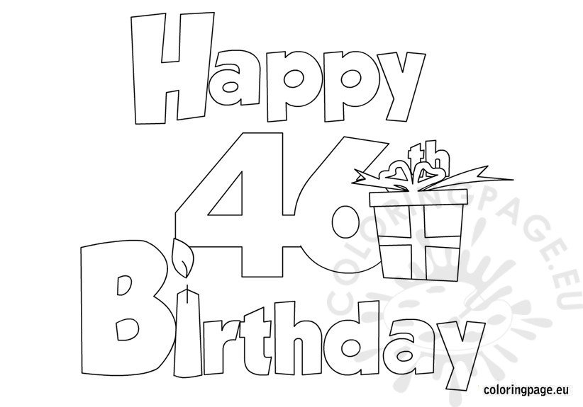 Birthday Archives - Coloring Page
