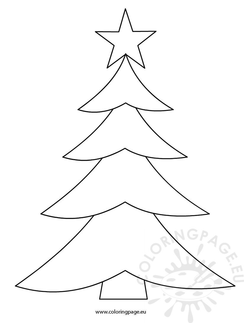 tree printable coloring template trees decorations templates coloringpage eu patterns xmas printables applique colors αποθηκεύτηκε από related clip