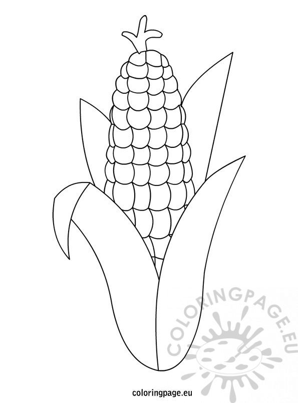 preschool thanksgiving coloring pages corn - photo #4