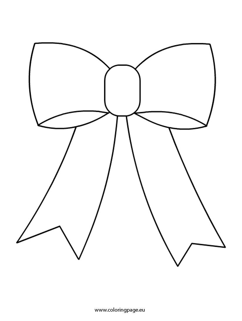 Cute Bow coloring page Coloring Page
