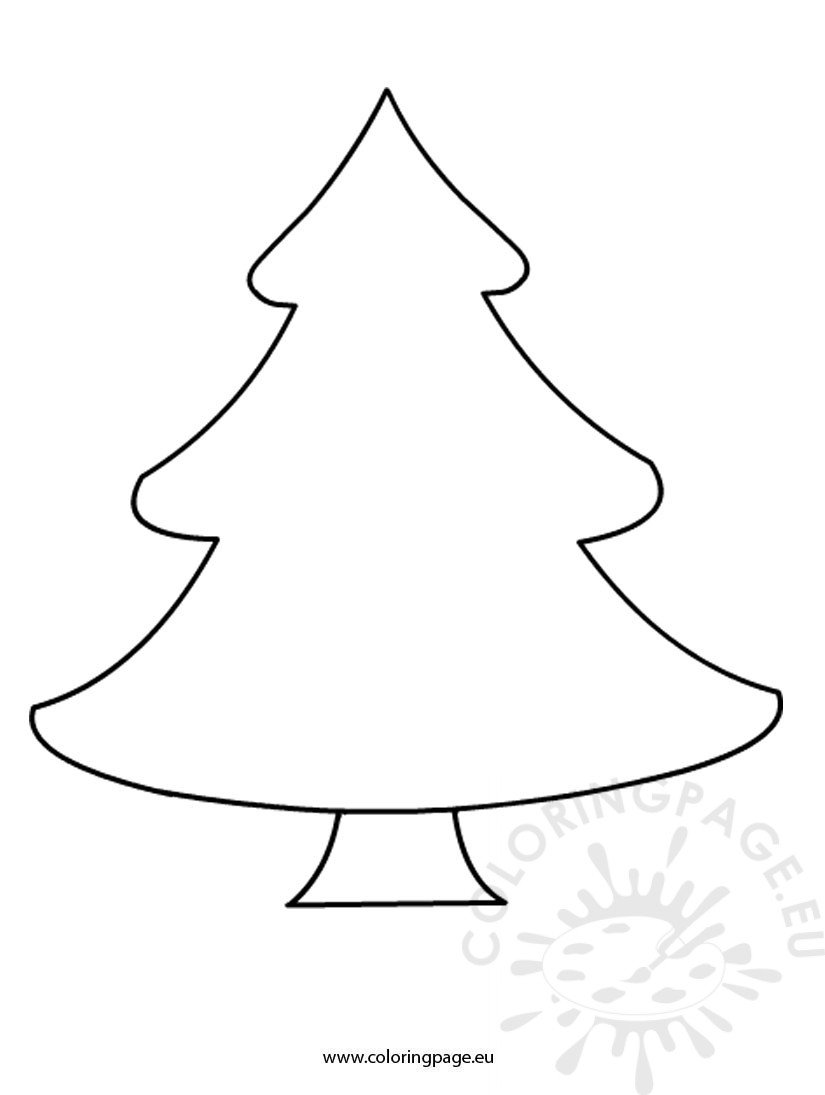 Large Printable Christmas Tree Template Free Pdf