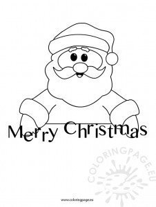 Merry Christmas coloring sheet – Coloring Page