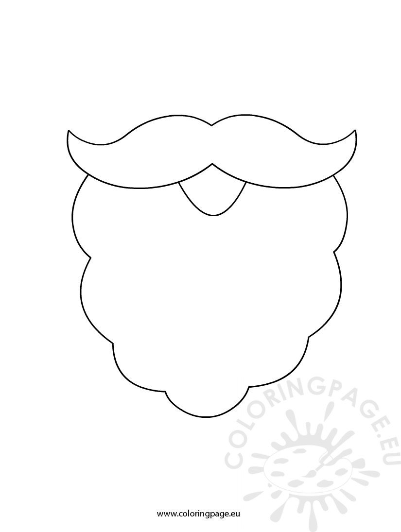 a santa head coloring pages - photo #33