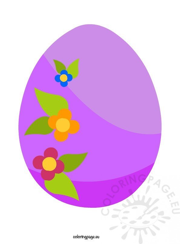 Free Printable Easter Egg Coloring Page