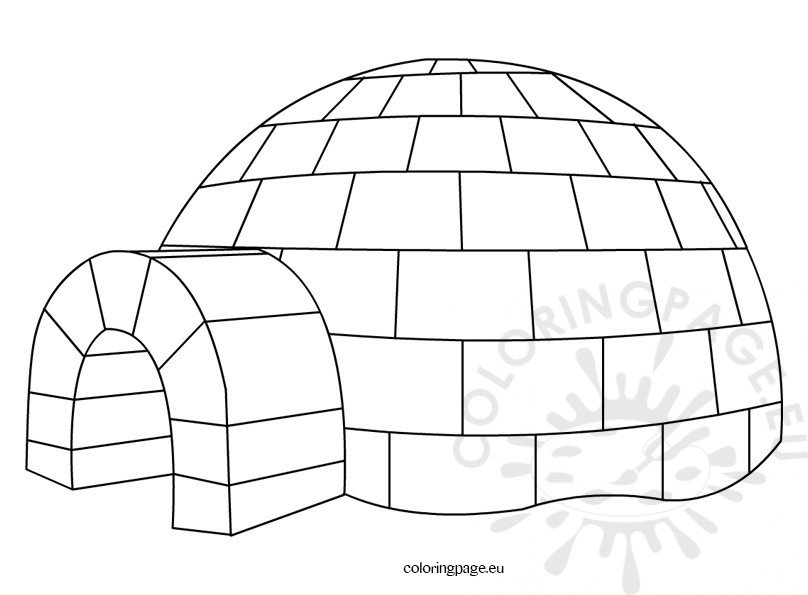 igloo coloring pages printable - photo #7