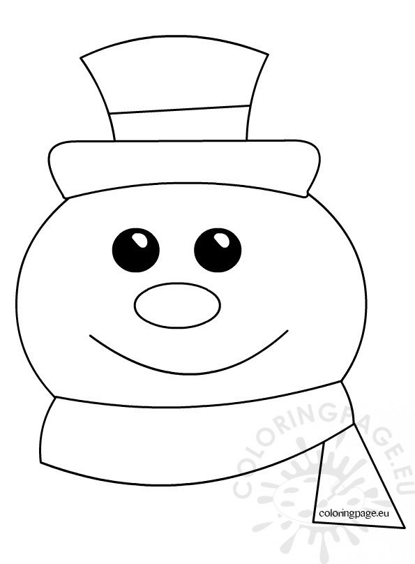 Snowman coloring pages kids – Coloring Page