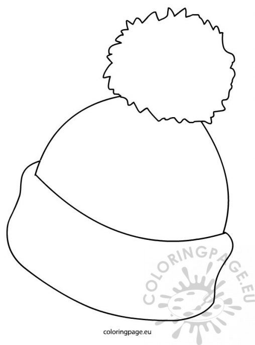 winter hat clipart black and white - photo #30