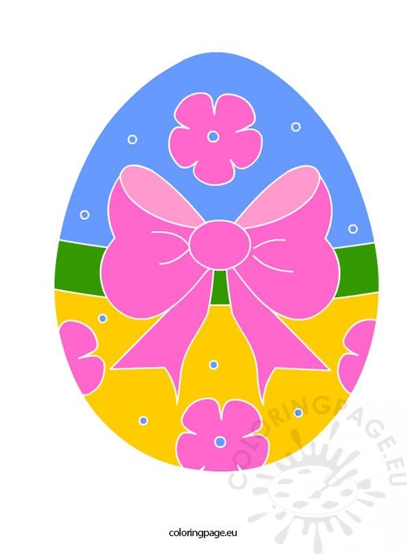 Easter egg clipart Coloring Page