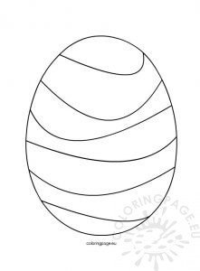 Rainbow Easter Egg – Coloring Page