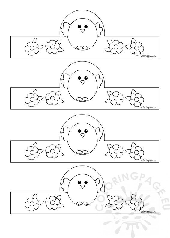 Easter Egg Holder Coloring Page