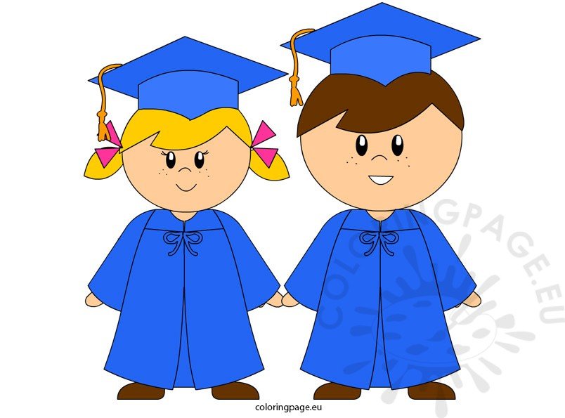 Kindergarten Graduation Coloring Page