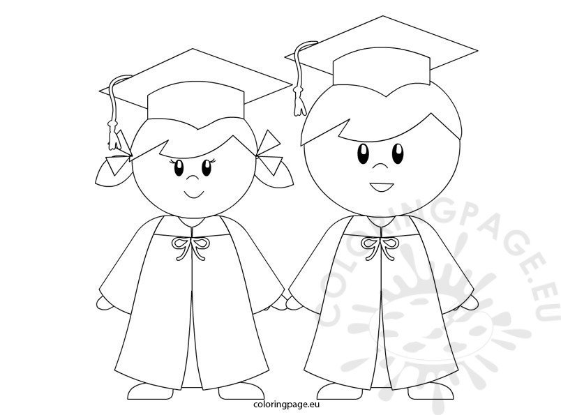 Kindergarten Graduation coloring page for preschool – Coloring Page