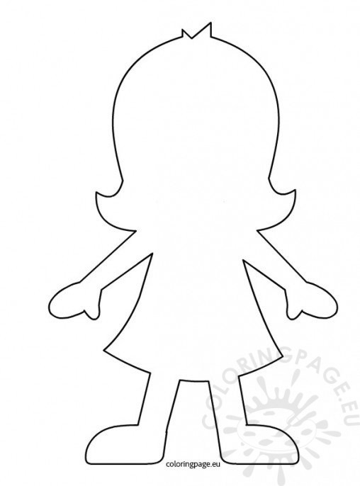 Template For Paper Doll Cutouts