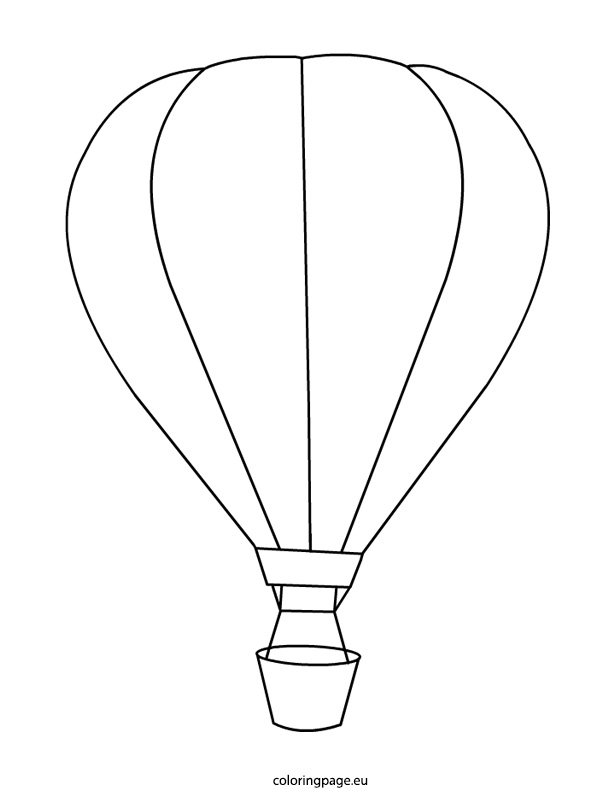 Hot Air Balloon Coloring Page Coloring Page