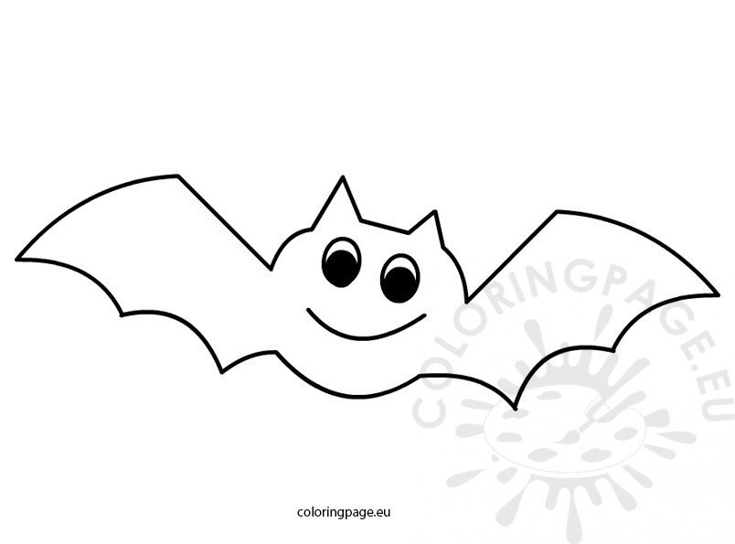 Halloween coloring page – Bat – Coloring Page