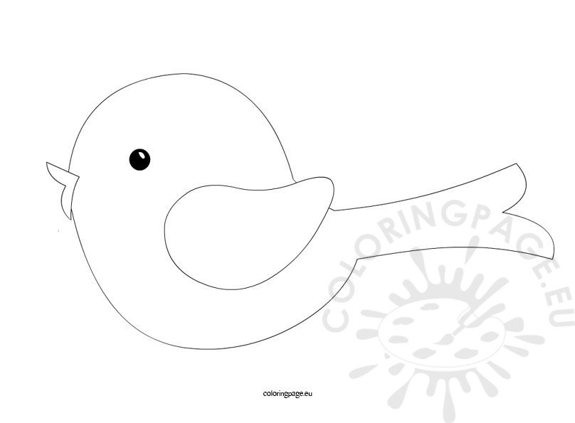 Baby bird – Coloring Page