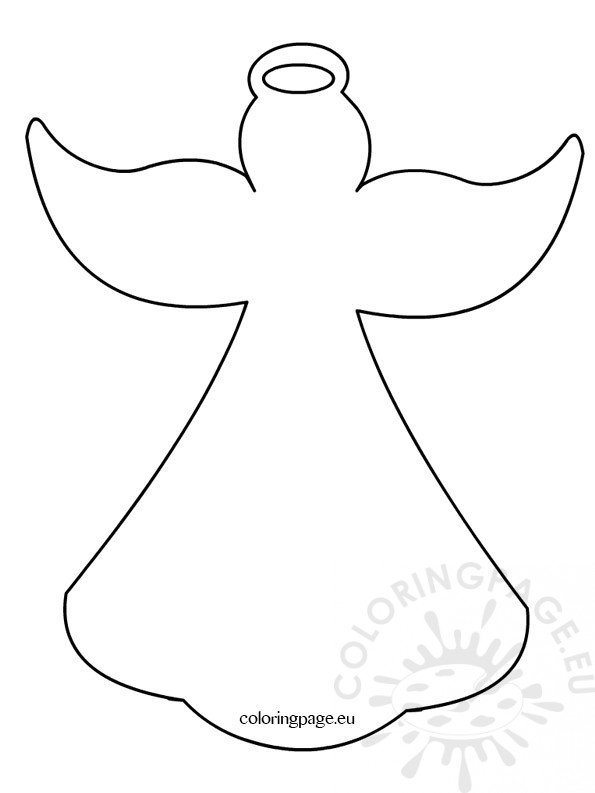 Angel templates printable Coloring Page