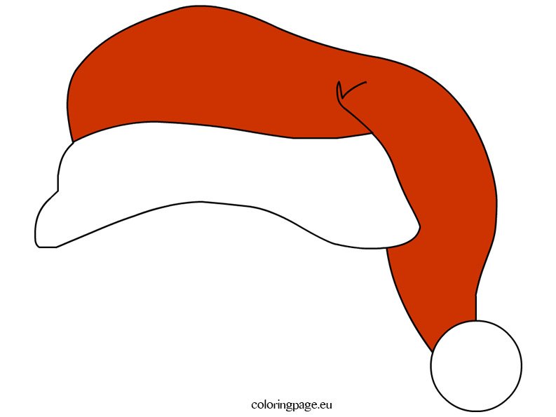 free-printable-santa-hat-coloring-page