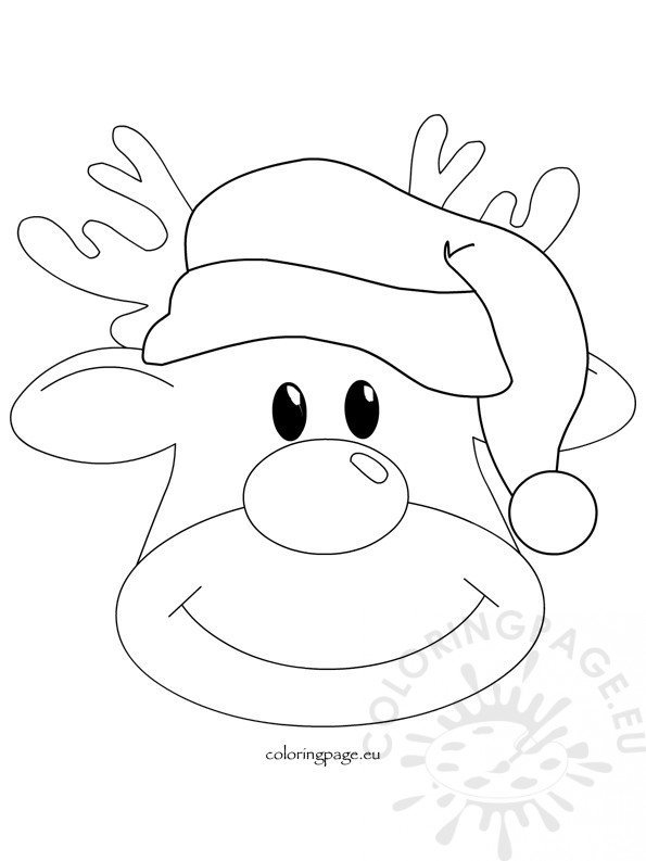 Christmas reindeer rudolph 2 – Coloring Page