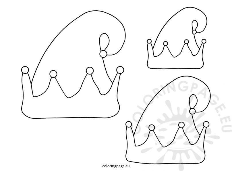 Elf hat template – Coloring Page