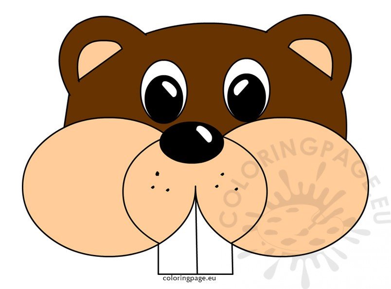 Groundhog Day Crafts for Kids Coloring Page
