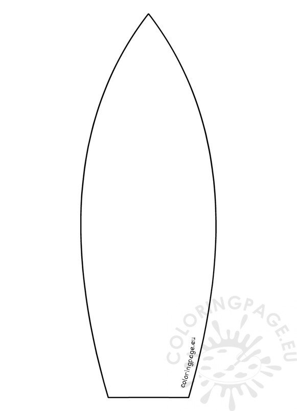 Feather Cut Out Template – Coloring Page