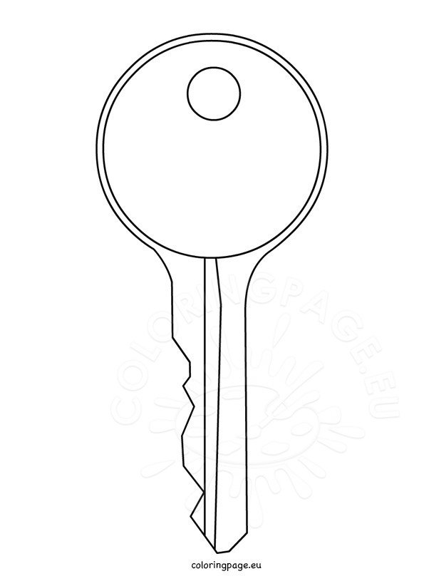 Printable Picture Of Key – Coloring Page