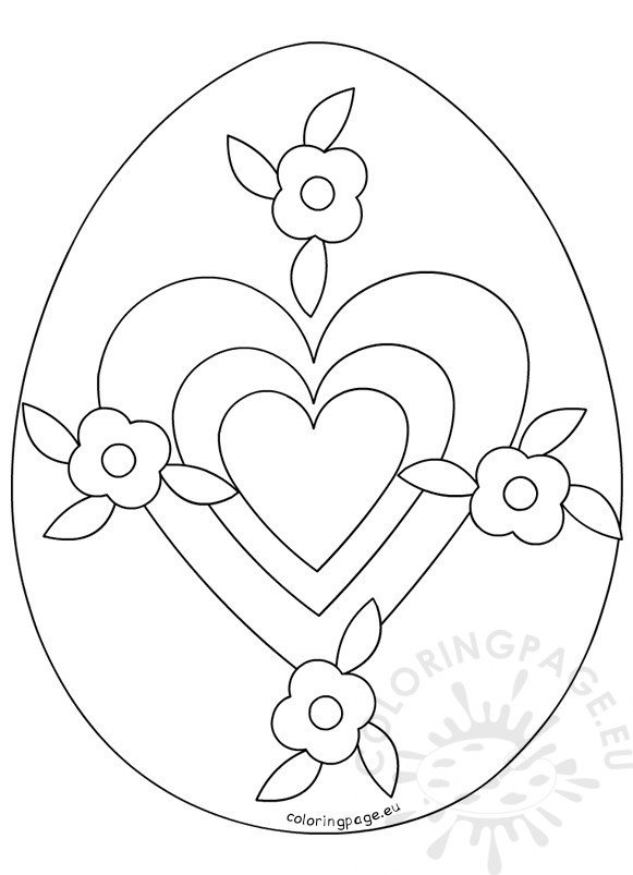 Colored Template Printable Easter Eggs