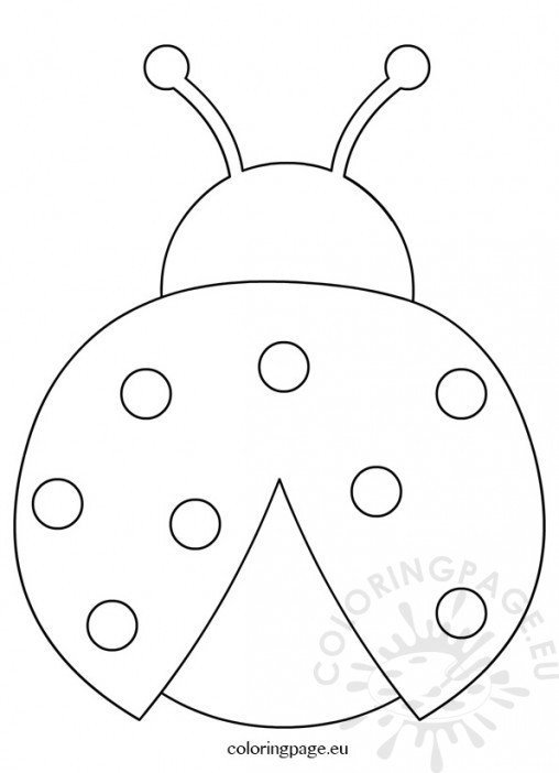 cute ladybug clipart black and white - photo #26