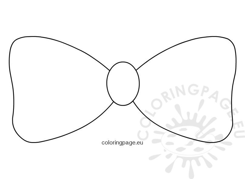 Printable Bow Ties template Coloring Page
