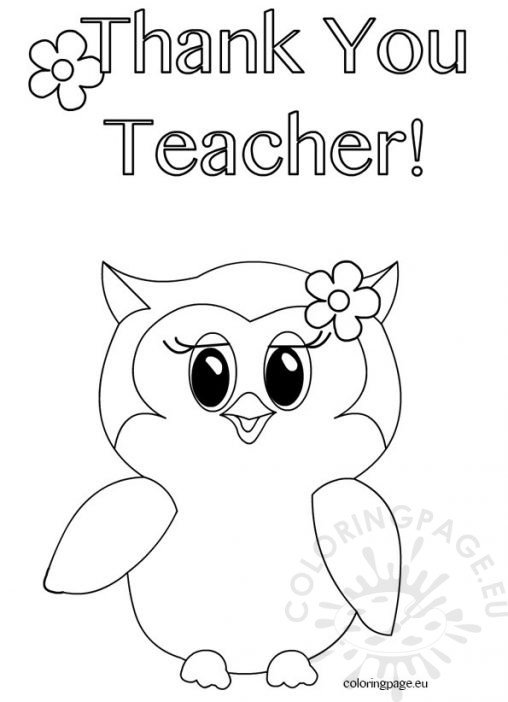 teachers day card coloring pages for children - photo #11