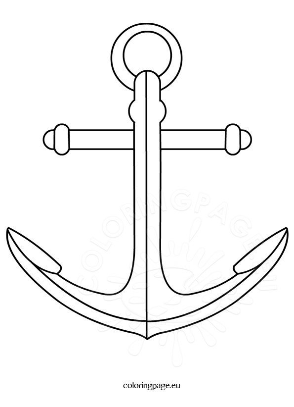Anchor template – Coloring Page