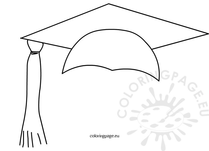 Graduation Hat Images – Coloring Page