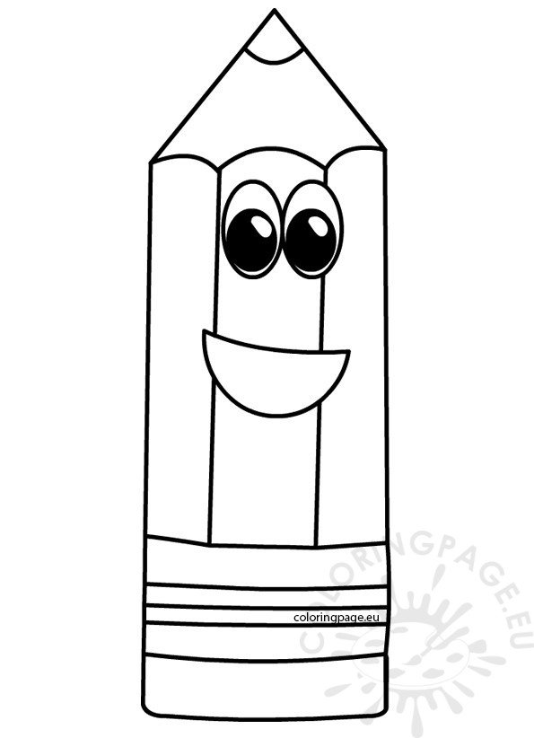 Cartoon pencil images – Coloring Page