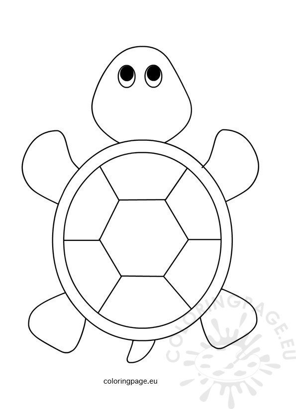 Sea Turtle for kids Coloring Page