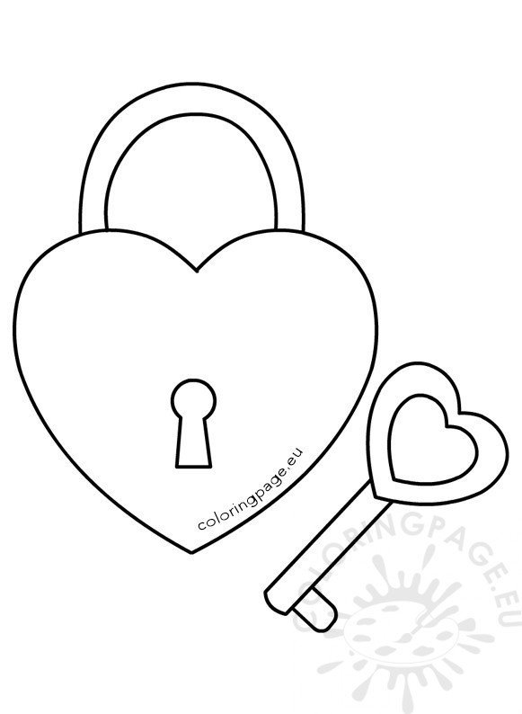 padlock coloring pages - photo #3