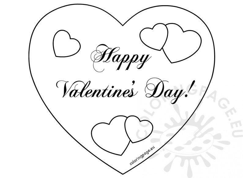 valentines day cards coloring pages - photo #25