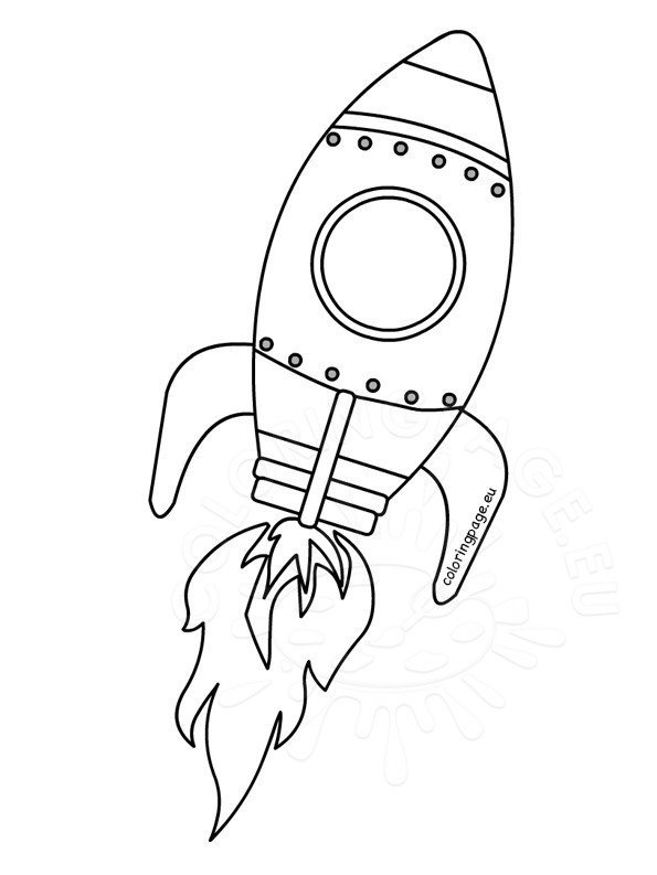 rocket coloring page for preschool  coloring page