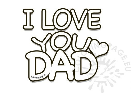 Father's Day - Coloring Page