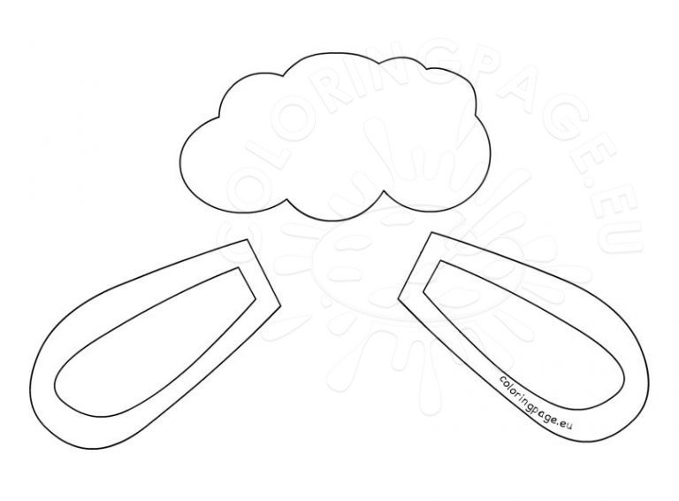 Lamb ears template Easter craft – Coloring Page