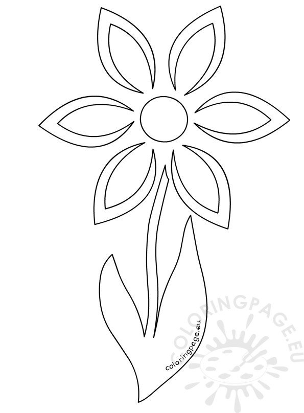 daisy coloring pages no stem - photo #4