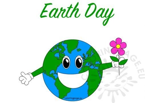 Earth Day - Coloring Page