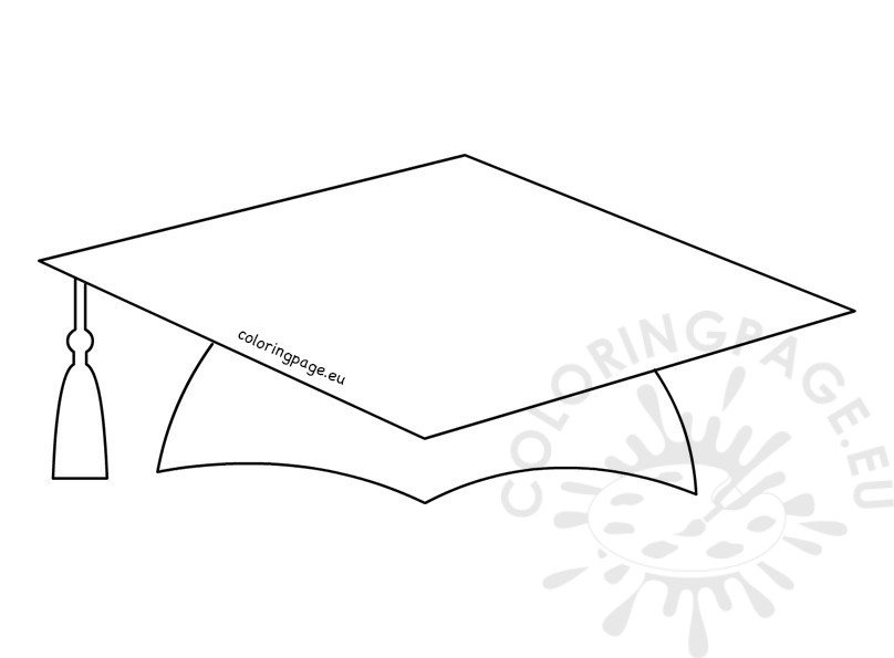 Printable School Graduation Cap Pattern