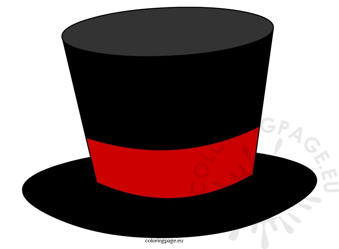 magic tophat coloring pages - photo #12