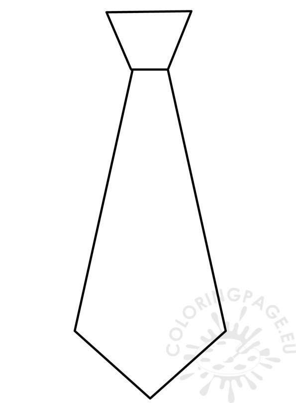 Father’s Day 2017 craft Necktie pattern – Coloring Page