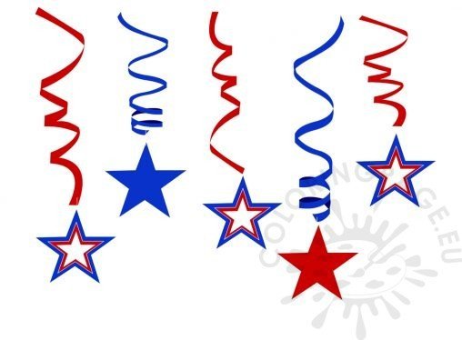 4th of july - Coloring Page